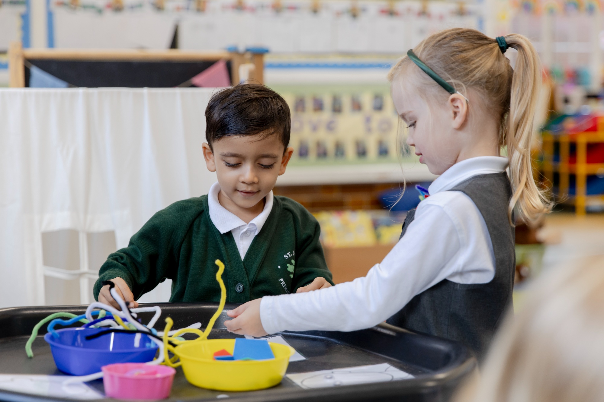 Pupils at St John's Primary School
